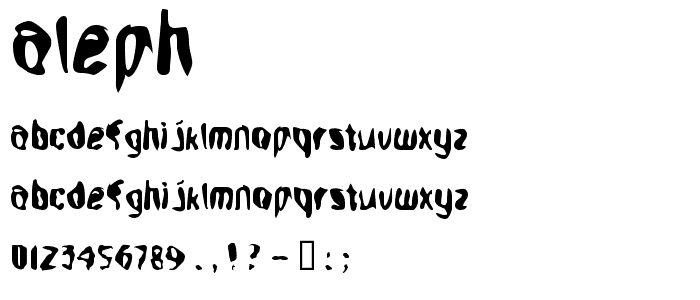 Aleph font