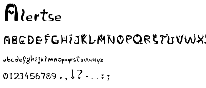 Alertse font