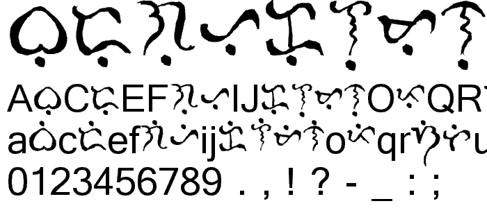 Alibata Italic font