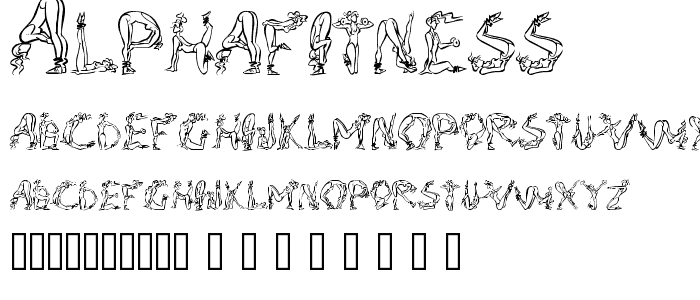 AlphaFitness font