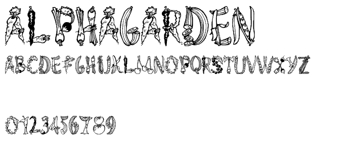 AlphaGarden font