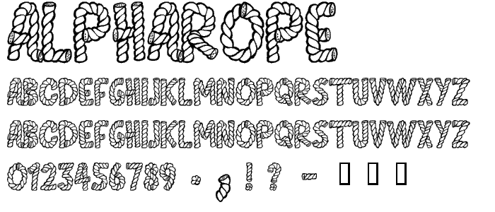 AlphaRope font