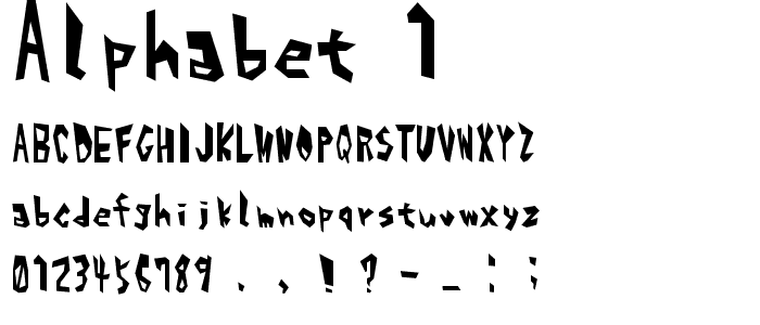 Alphabet_1 font