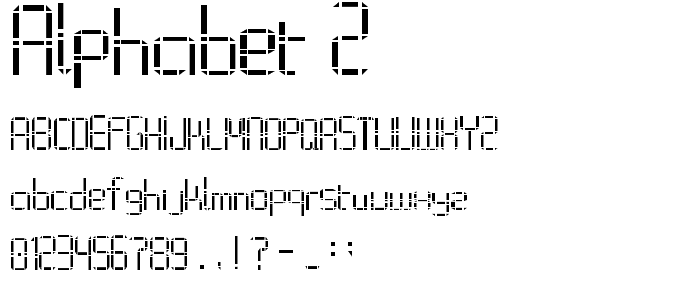 Alphabet_2 font