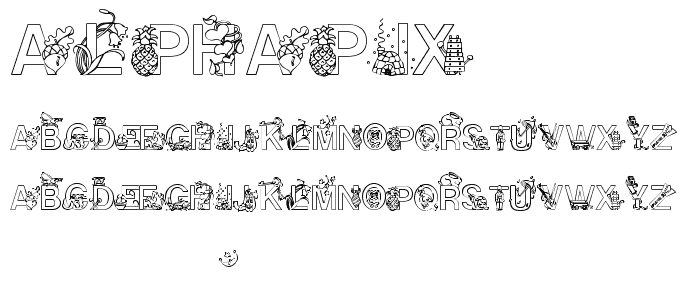 Alphapix font