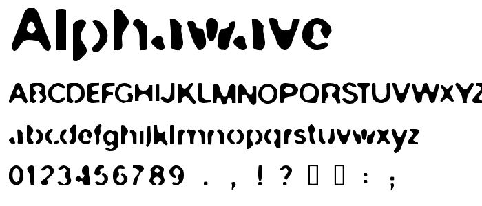 Alphawave font