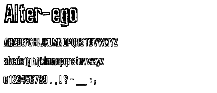 Alter Ego font