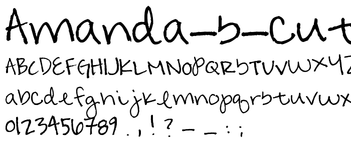 Amanda s Cute font