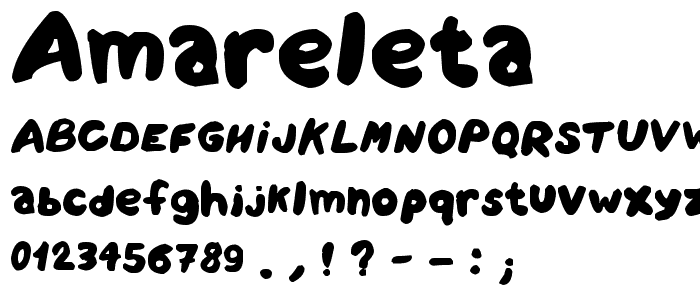 Amareleta font