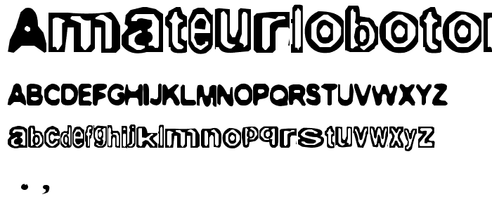 AmateurLobotomy font