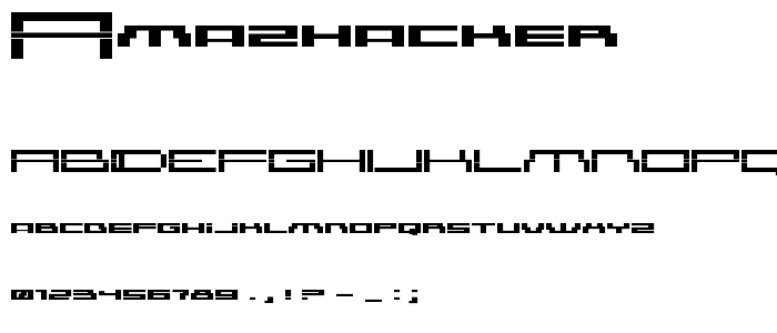 AmazHacker font