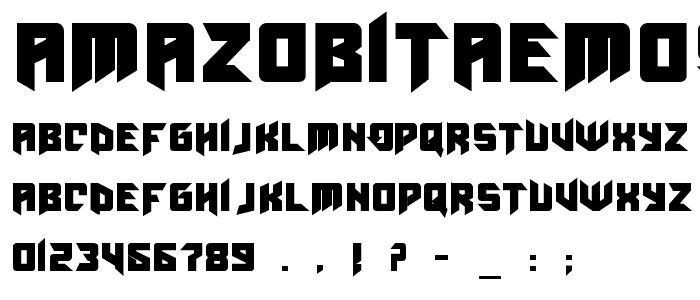 AmazObitaemOstrovBold font