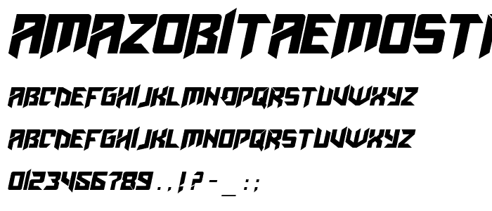AmazObitaemOstrovItalic font