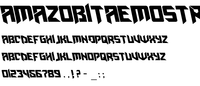 AmazObitaemOstrovLeftalic font