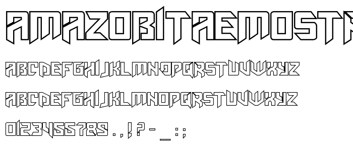 AmazObitaemOstrovOutline font