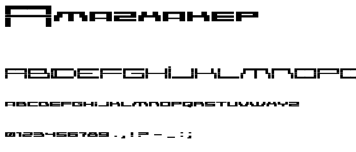 AmazXakep font