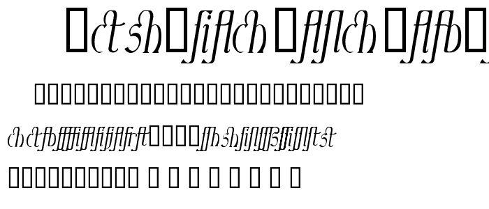 Ambrosia ItalicLigature font