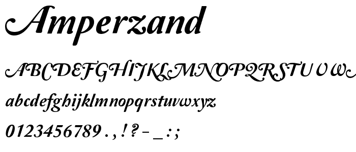 Amperzand font