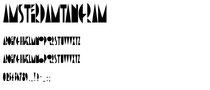 AmsterdamTangram font