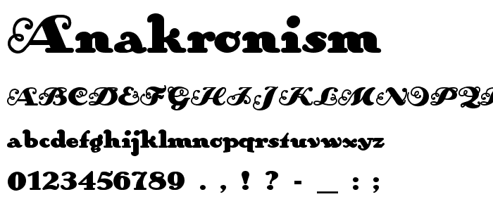 AnAkronism font