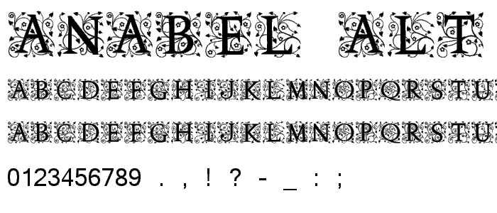 Anabel Alt font