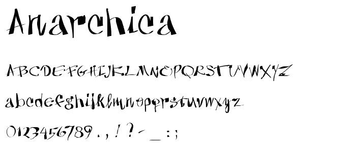 Anarchica font
