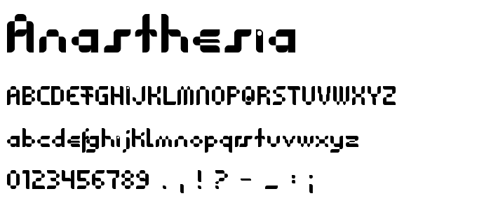 Anasthesia font