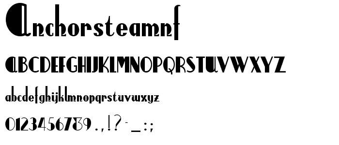 AnchorSteamNF font