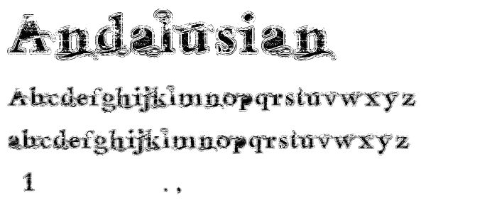 Andalusian font