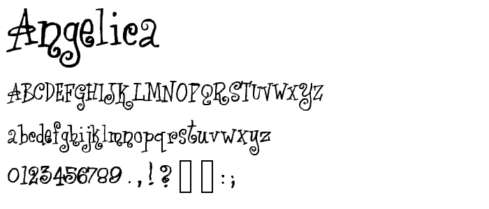 Angelica font