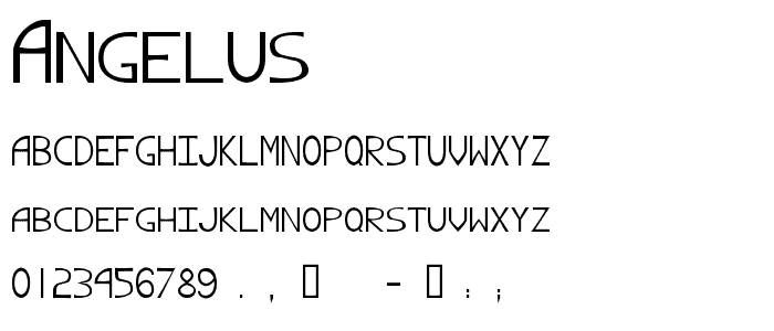 Angelus™ font