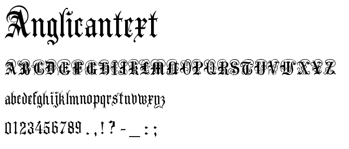 AnglicanText font