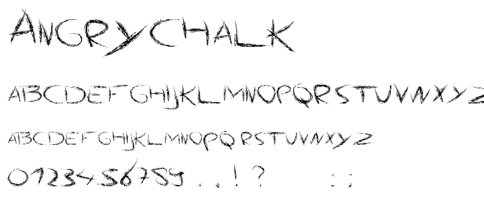 AngryChalk font