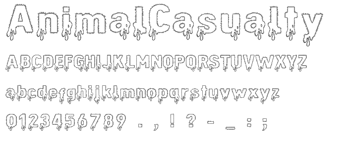 AnimalCasualty font