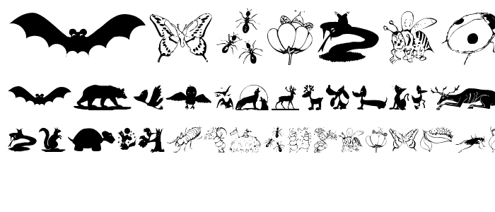 AnimalShadows font