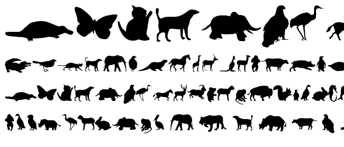 Animals font