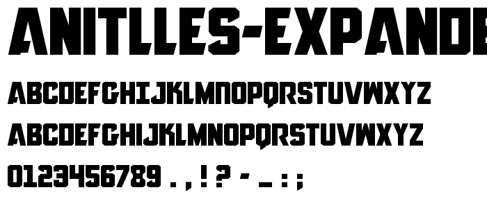 Anitlles Expanded font