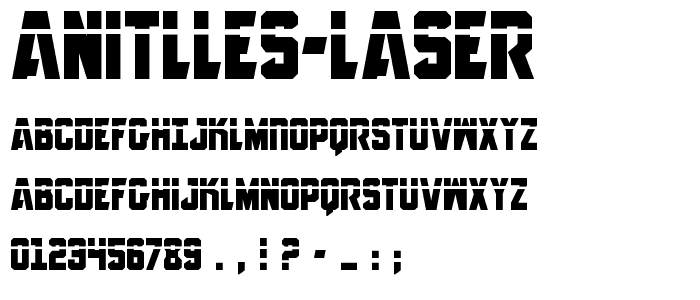 Anitlles Laser font