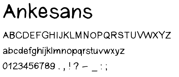 AnkeSans font
