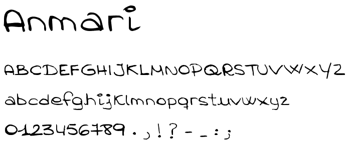 Anmari font