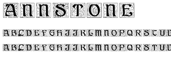 AnnStone font