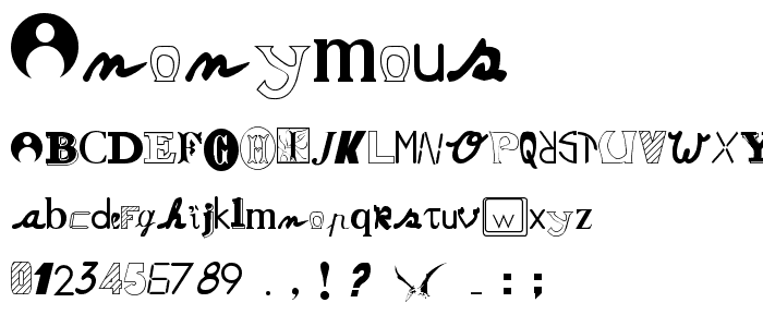 Anonymous font