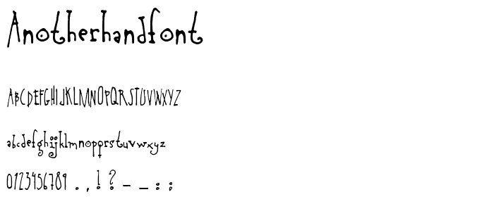 AnotherHandFont font