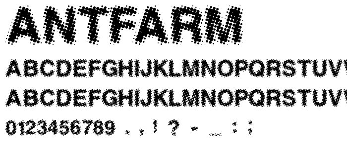 AntFarm font