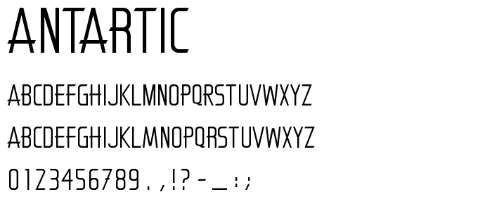 Antartic font