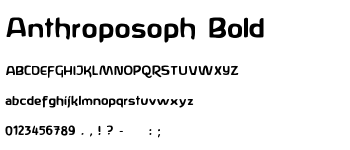 AnthroPosoph-Bold font