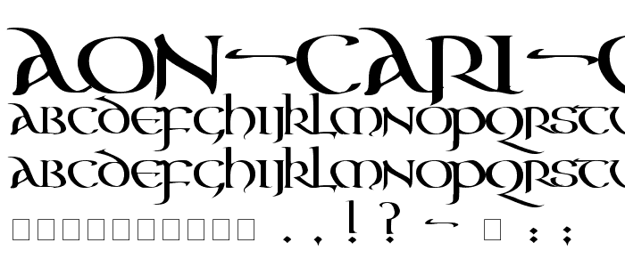 Aon Cari Condensed font