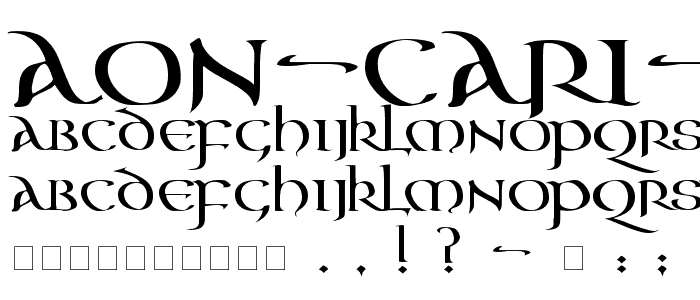 Aon Cari Extended font