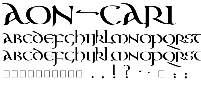 Aon Cari font