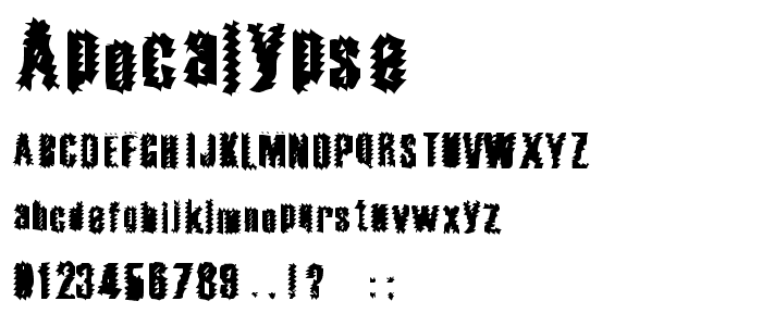 Apocalypse font